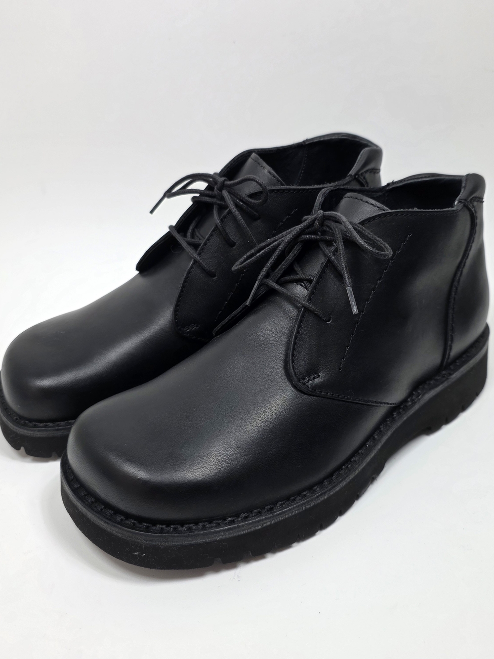 Rockport Tolan Lace-Up Men's Leather Lightweight Chukka Boots Black Size 8.5 W